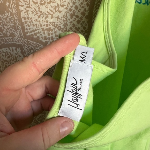 SALE Revolve X Mayfair Group Green Halter Mini Dress Humans since forever M/L - Picture 7 of 7